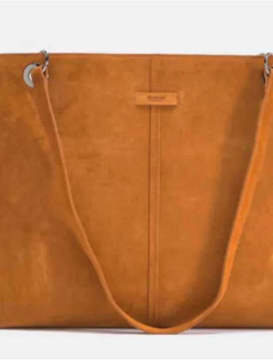 Hammitt Handbags - Hammitt Benjamin Cognac Brown Suede Tote Bag